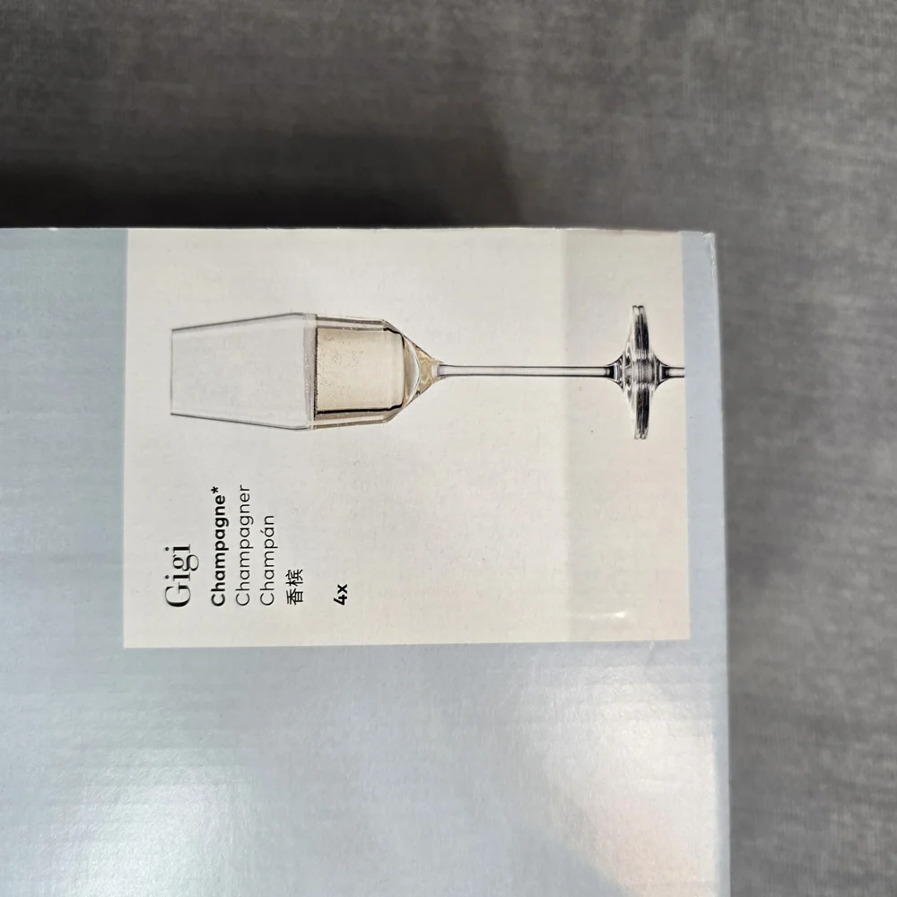 Zwiesel Glas Gigi Champagne Glasses Set of 4 Tritan Crystal‎ Made in Germany NIB